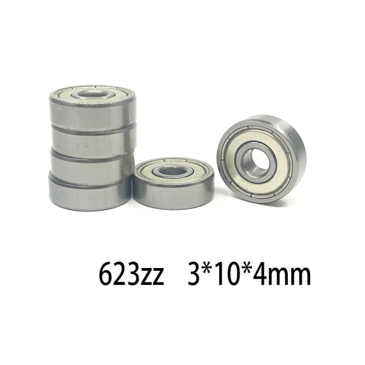 10pcs/lot 623ZZ bearing 623-ZZ 3x10x4 Miniature deep groove ball ...