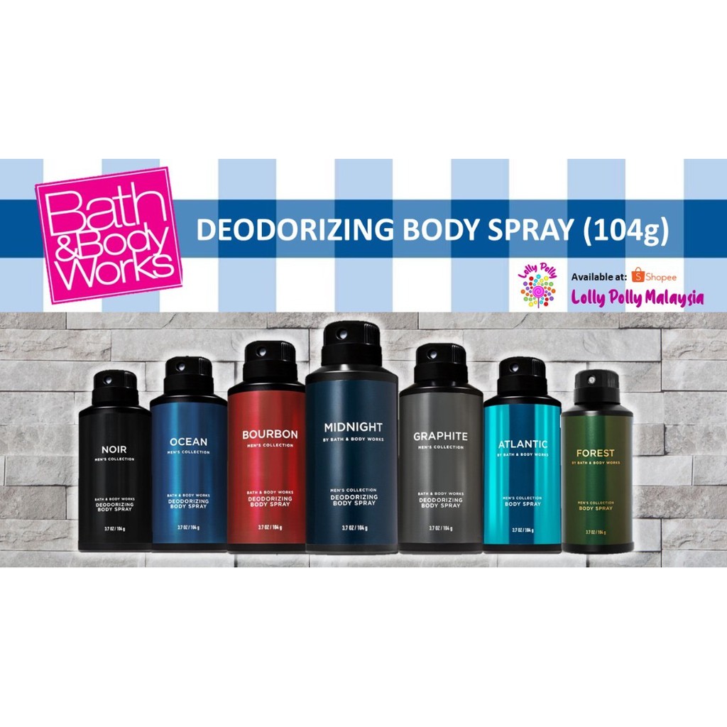 Bath And Body Works Deodorizing Body Spray (Marble /Ocean /Bourbon
