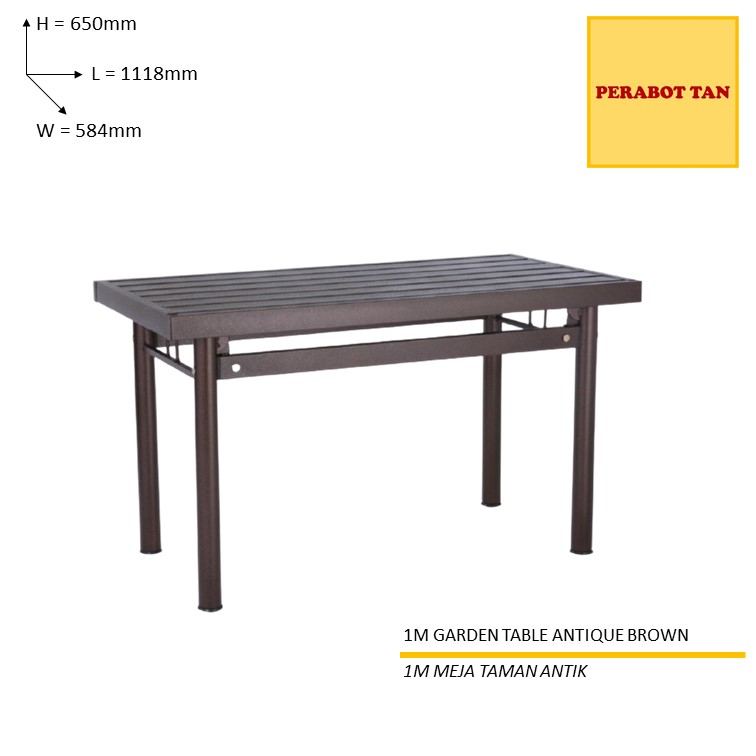 HAMIDA 1 meter GARDEN TABLE MEJA TAMAN 1 meter Shopee Malaysia