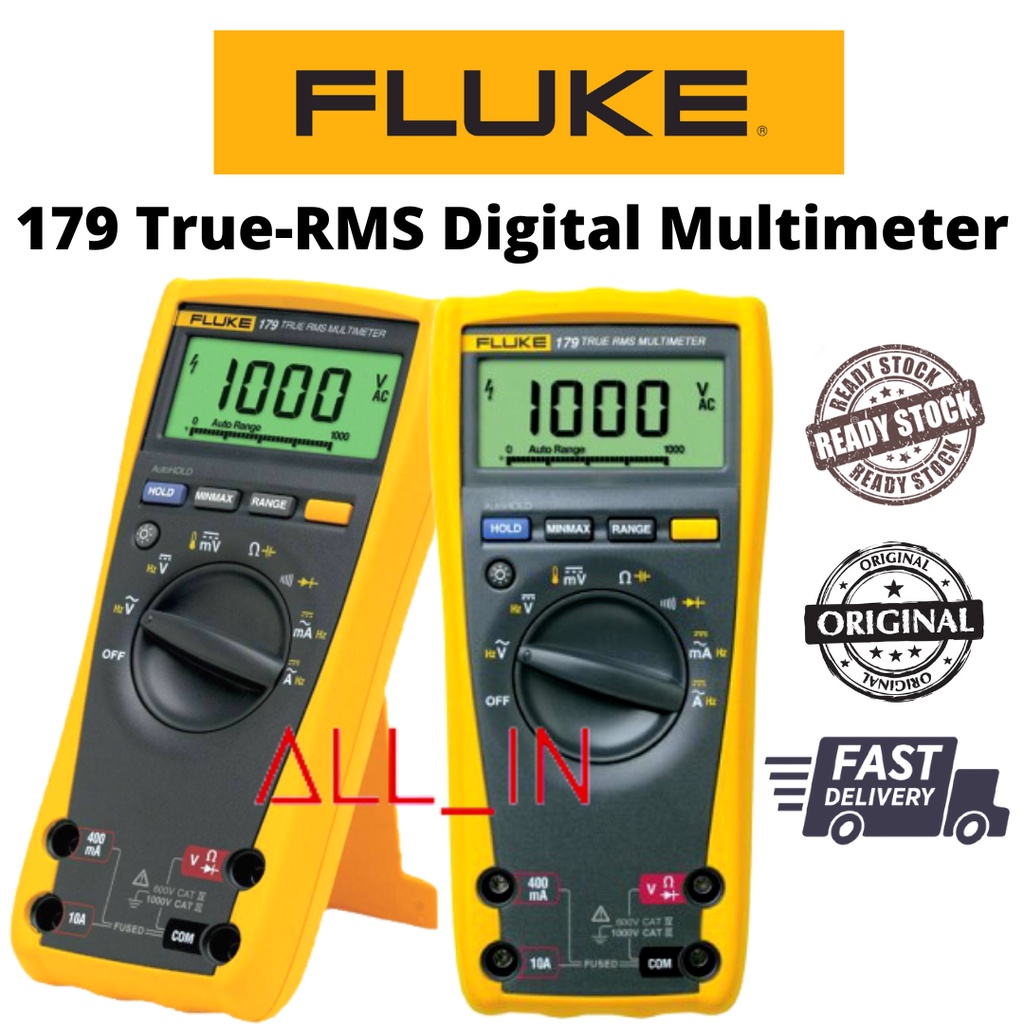 Fluke 179 True-RMS Digital Multimeter (ORIGINAL) | Shopee Malaysia