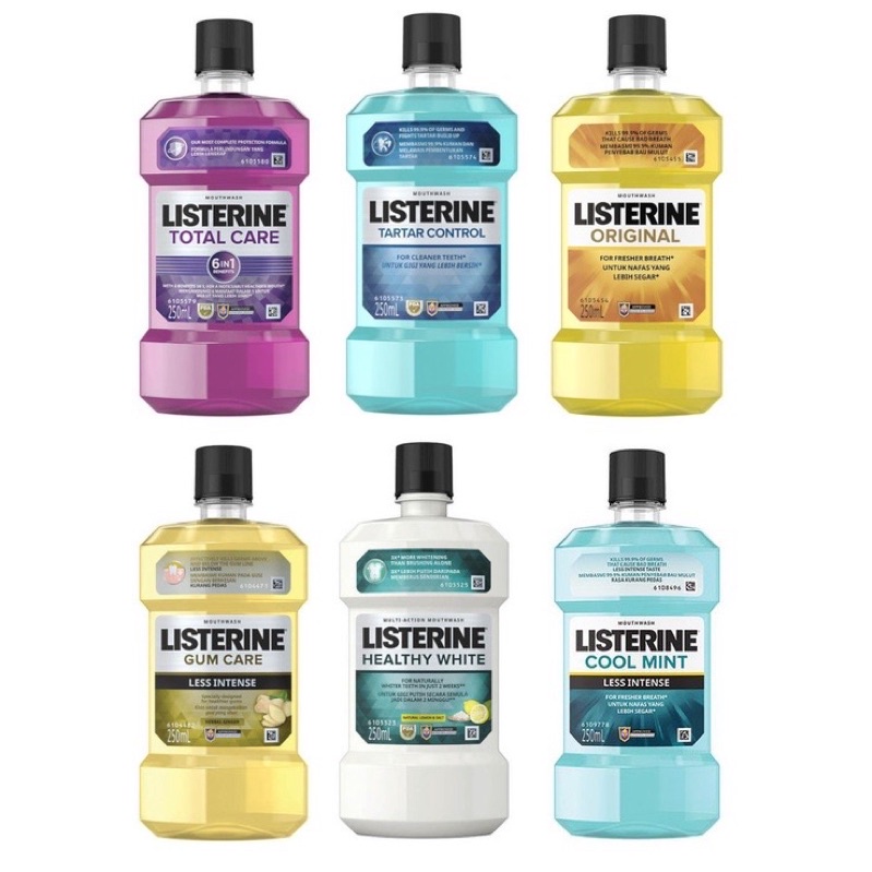 Listerine Mouth Green Tea Less Intense / cool mint (750ml) | Shopee ...