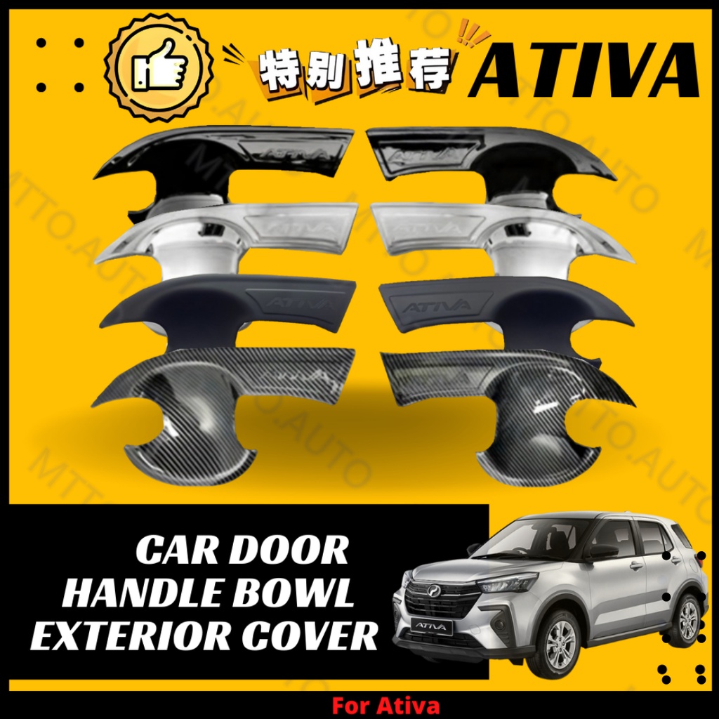 MTTO Perodua Ativa Car Door Handle Bowl Exterior Cover Accessories