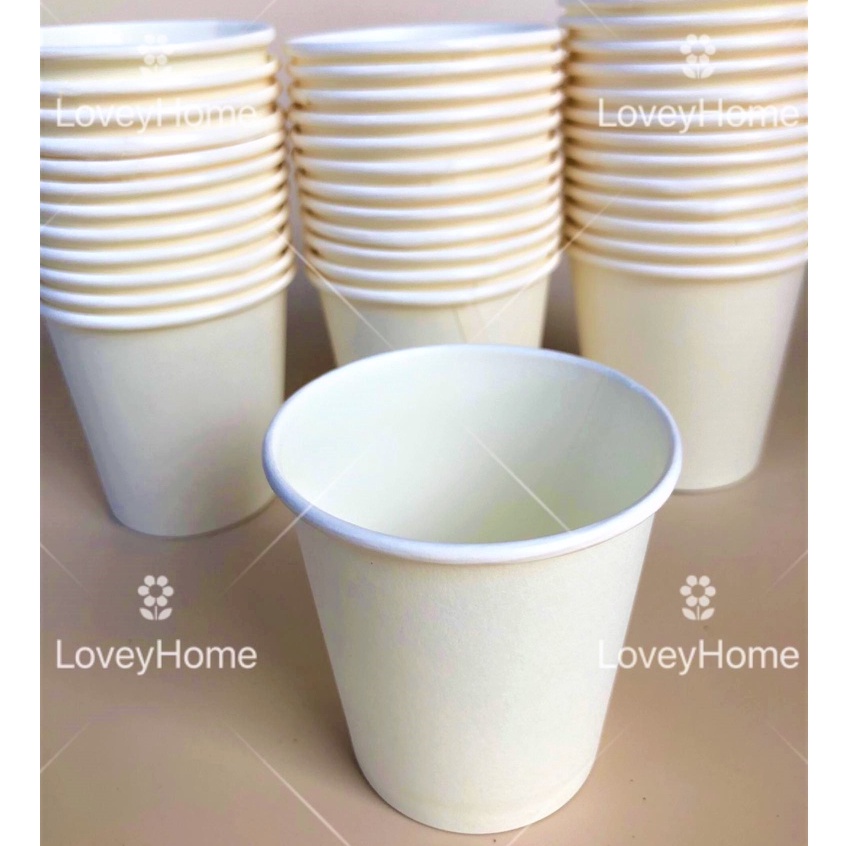 100pcs 8oz 12oz Paper Cup Disposable Drinking Cup Coffee Cup Cawan ...