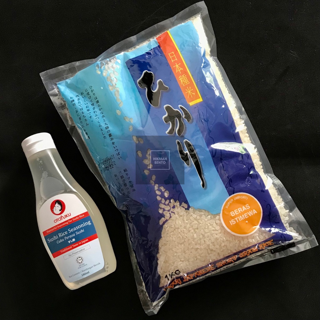 HALAL Otafuku Sushi Vinegar (su) 180ml & Japanese Hikari Rice 1kg ...