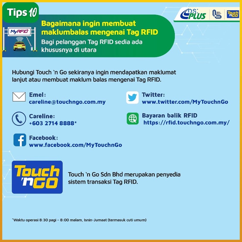 🔥 READY STOCK 🔥 Touch ‘n Go Self Fitment (DIY) RFID Tag Sticker RFID ...