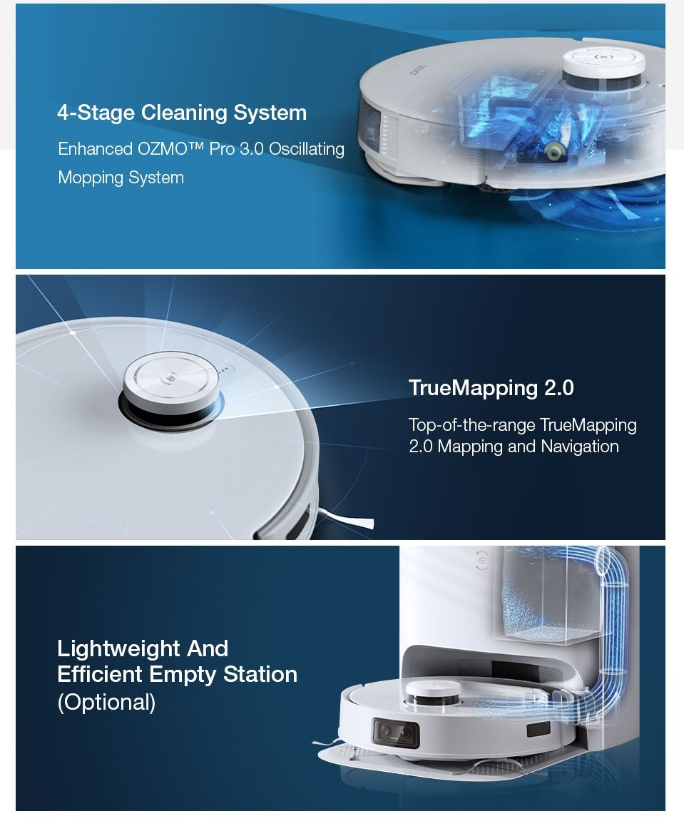 ECOVACS DEEBOT T10 Robot Vacuum Cleaner Upgraded AIVI 3D Technology