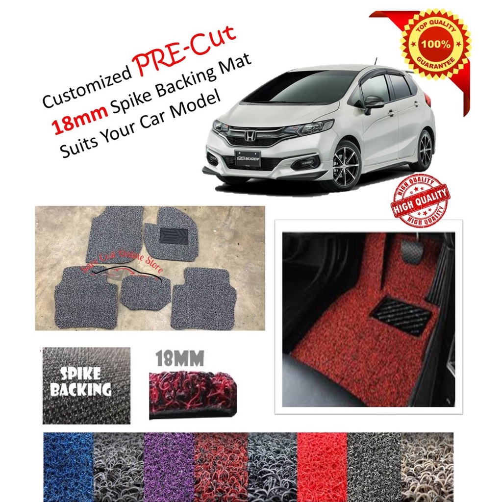 Honda Jazz 2014 2023 18mm +/ PreCut Magic Velcro Carpet / FloorMat