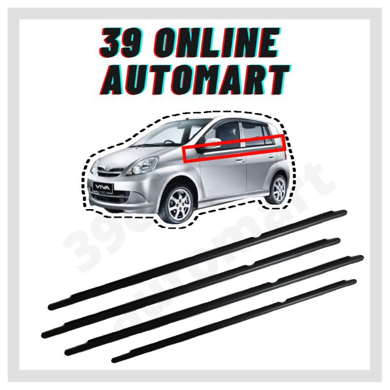 PERODUA VIVA DOOR GLASS MOULDING Shopee Malaysia