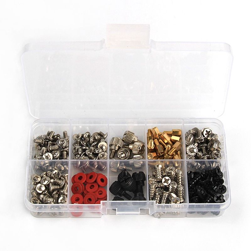 Personal Computer Screw Standoffs Set Kit For Hard Drive Case