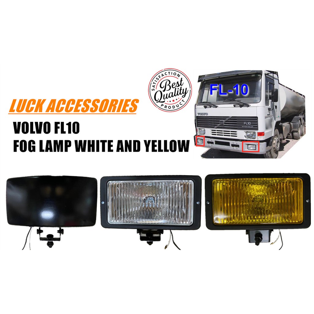 VOLVO FL10 FOG LAMP WHITE AND YELLOW HIGH QUALITY !!!! | Shopee Malaysia