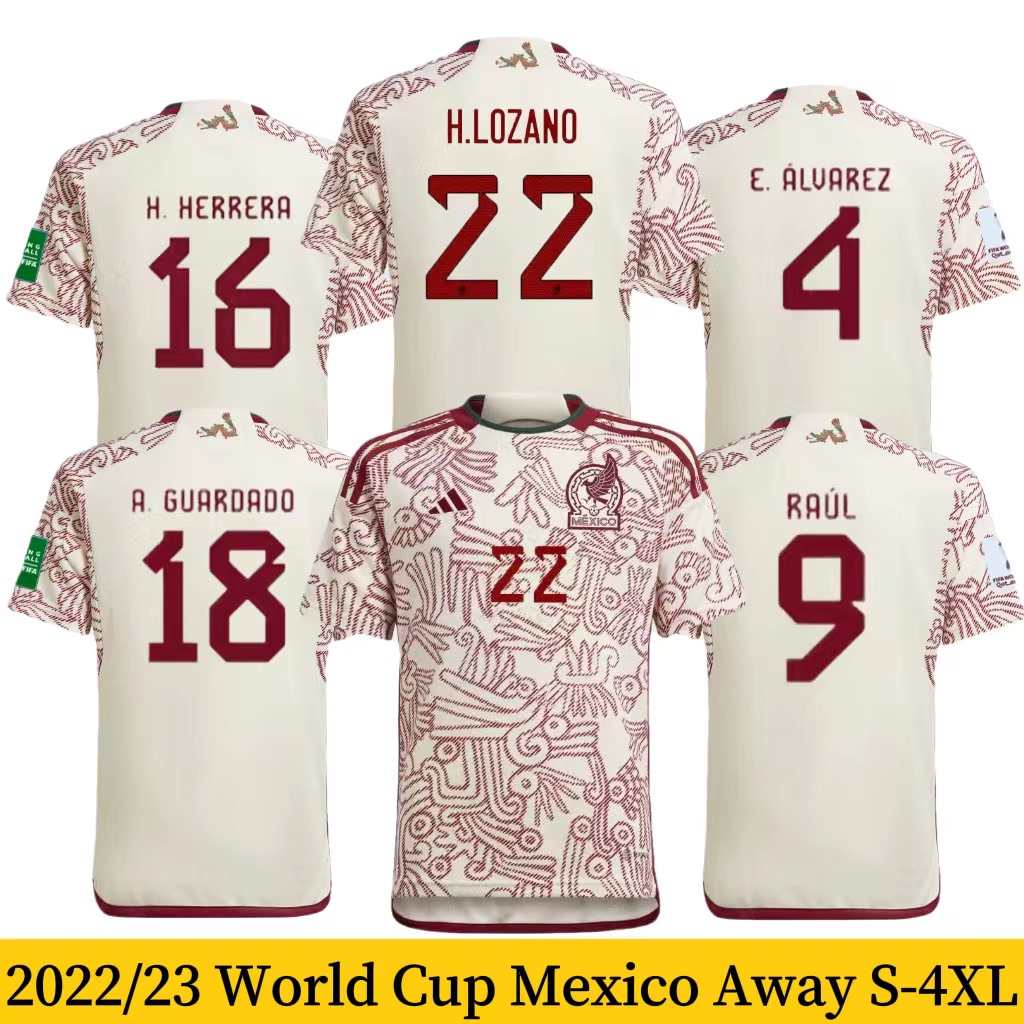 Mexico National Team adidas Youth 2022/23 Away Replica Custom Jersey - White