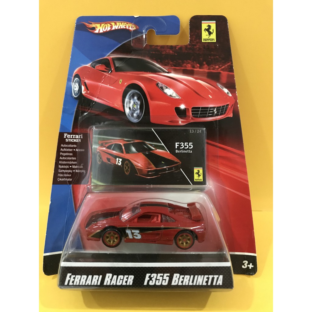 Hot Wheels Ferrari Racer F355 BERLINETTA Red #13 New old