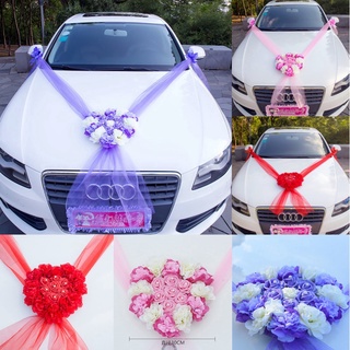 Wedding Car Front Flower Decoration Artificial Flower Garland for Wedding  Party Holiday Accessories Simulation Rose Front Flower - AliExpress