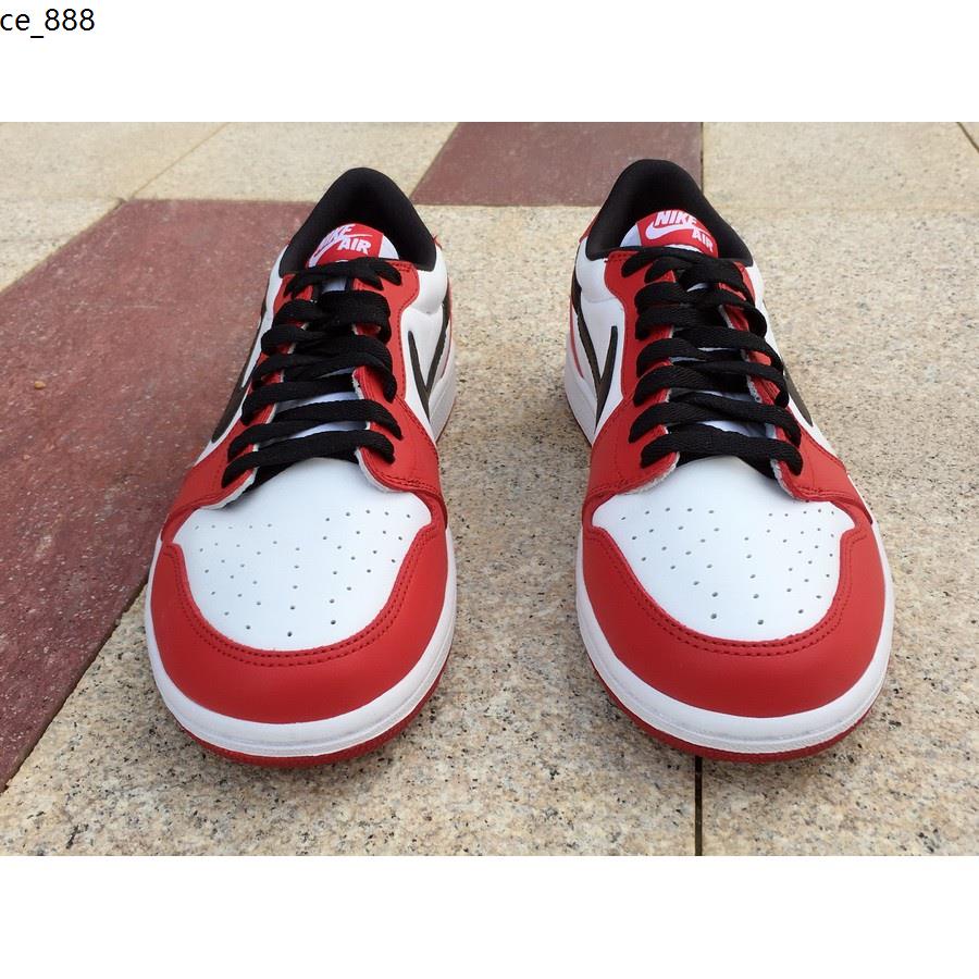 Air Jordan 1 Low OG "Chicago" Varsity Red/BlackWhite Shopee Malaysia