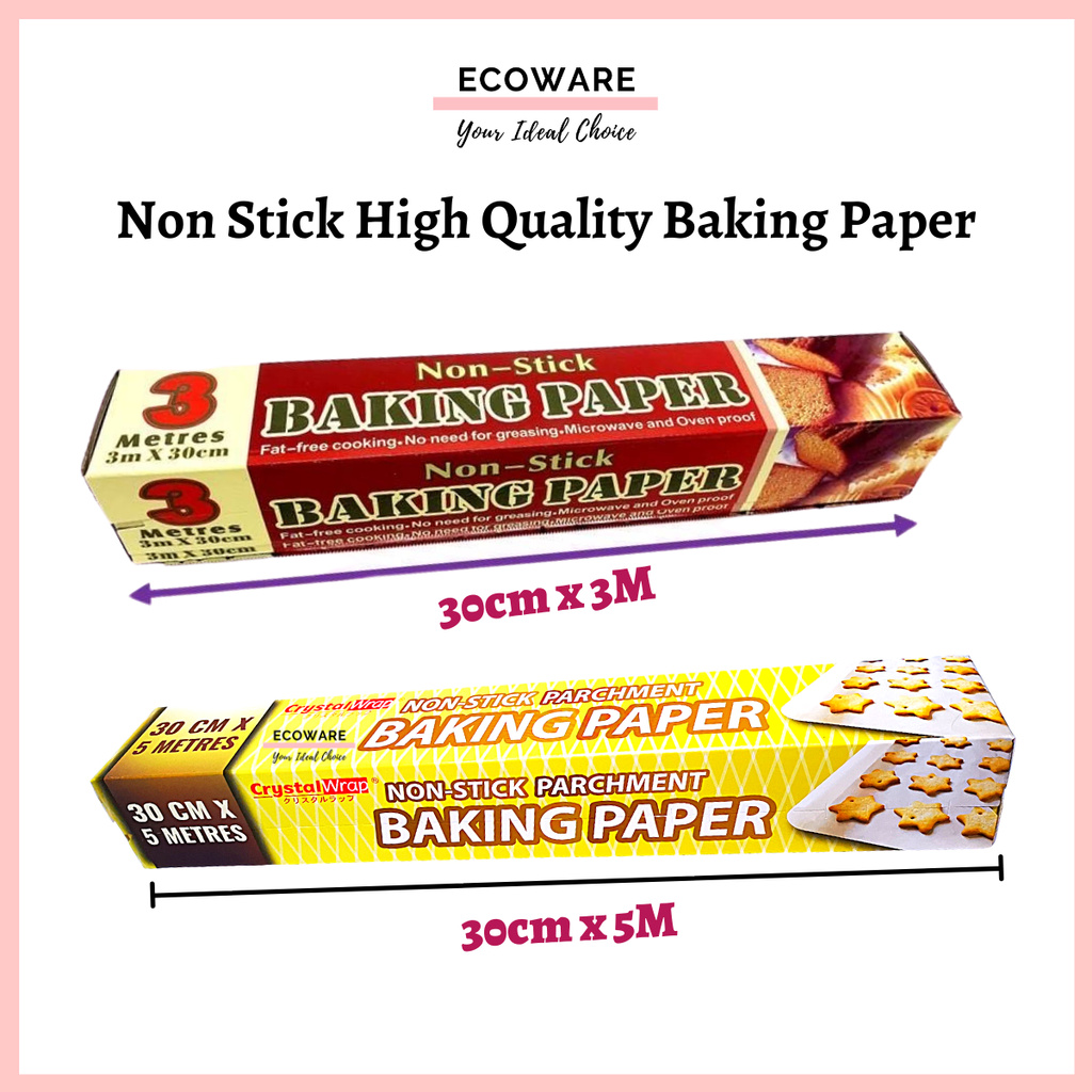 30cm Non-Stick Microwave and Oven Proof Baking Paper Cook Tools Kertas ...