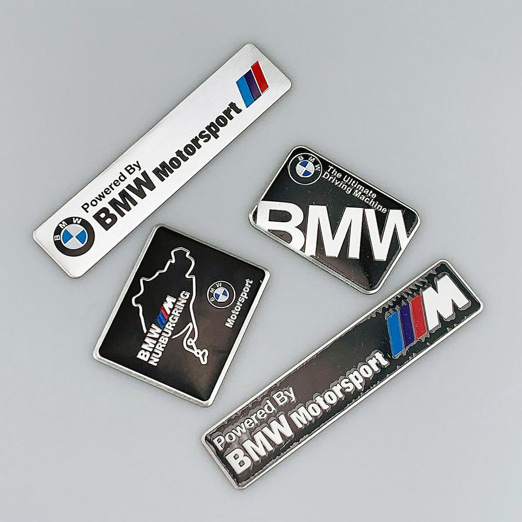 BMW logo metal aluminum sticker racing badge decorative sticker ...