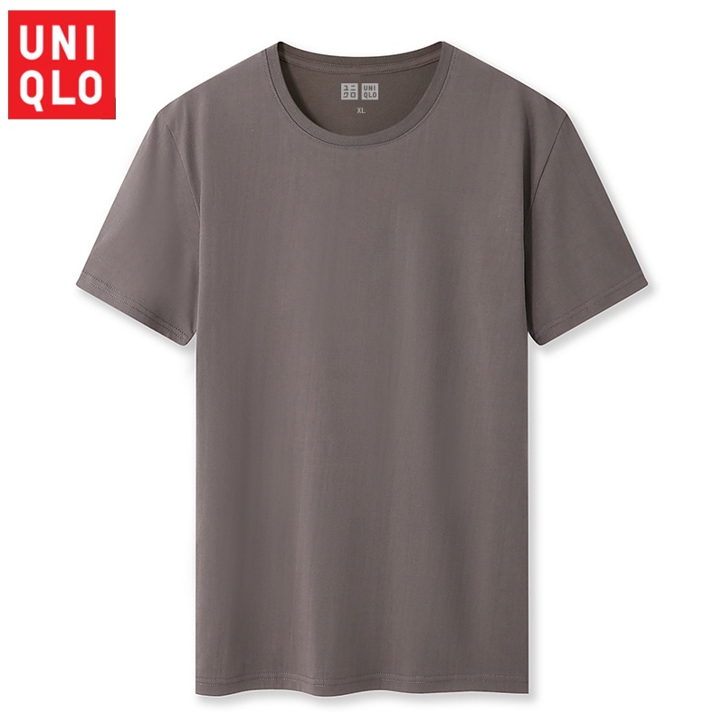 [ORIGINAL] UNIQLO Cotton Crew Neck T-Shirt / Plain T-Shirt Men / Plain ...