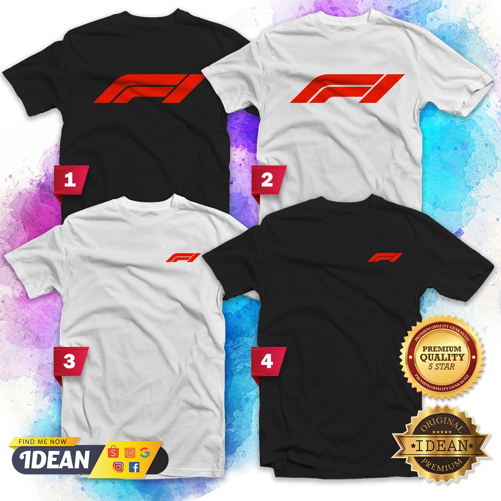 FORMULA 1 Tshirt Men Women Cotton Tee Wear Shirt Baju F1 Car