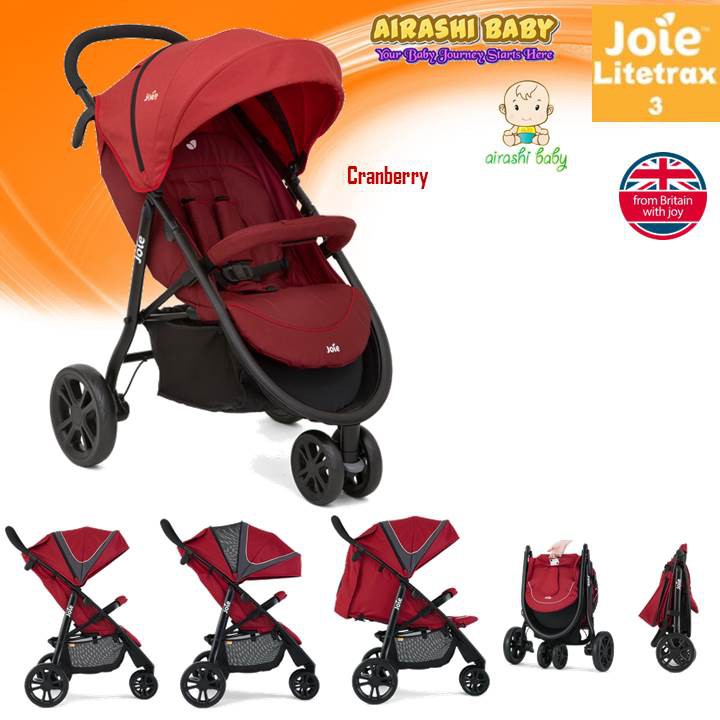Joie Litetrax Baby Stroller 3-Wheel Stroller Shopee Malaysia