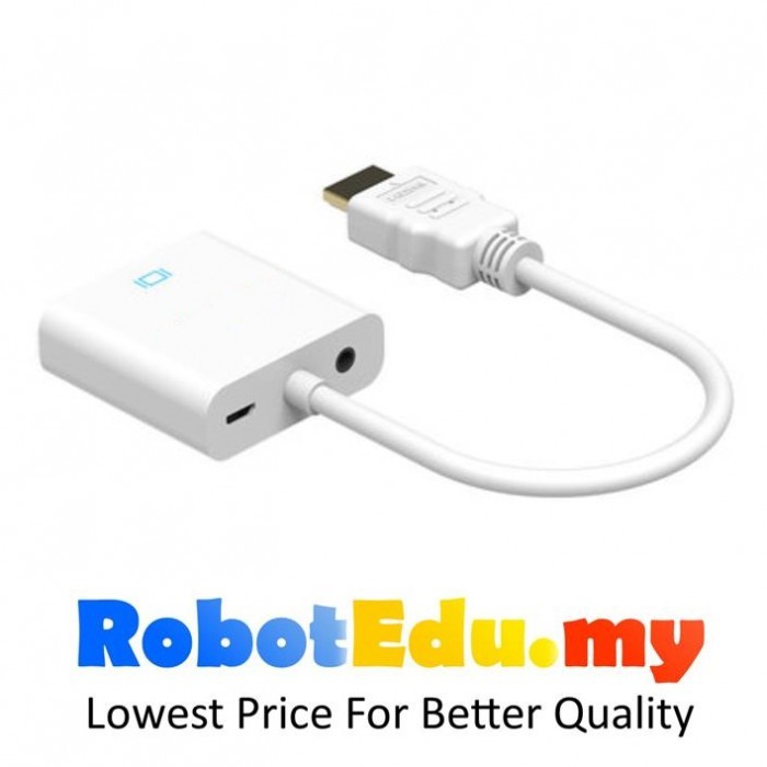 HDMI to VGA Converter Adapter Cable , Audio USB Micro Raspberry Pi