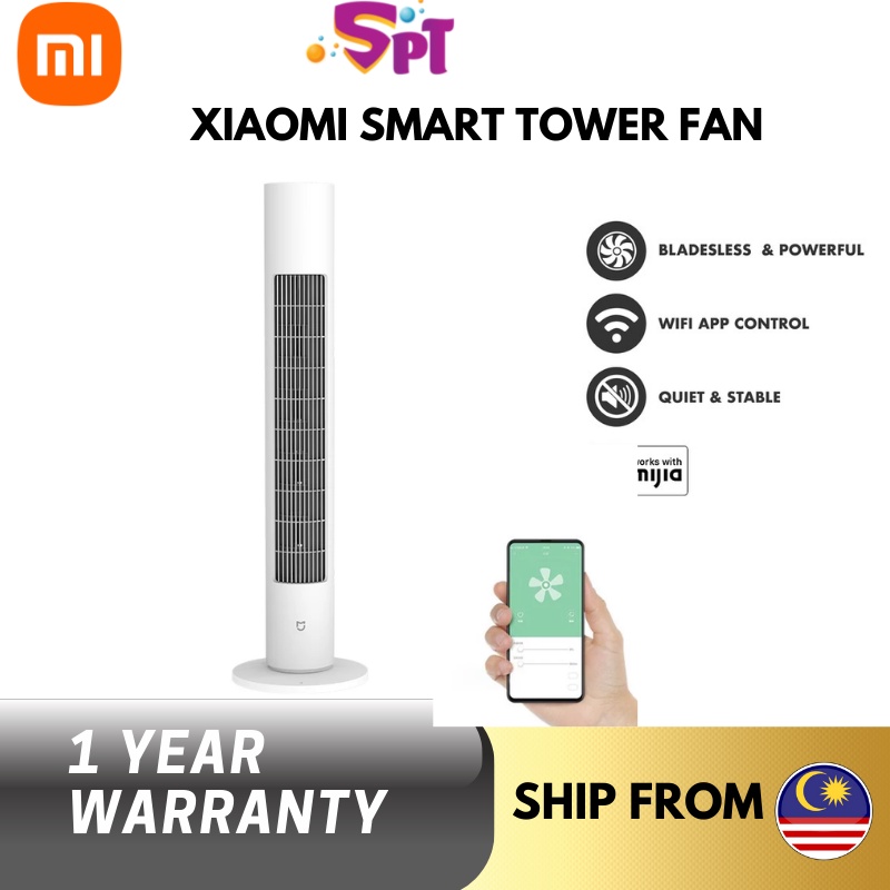 XiaoMi Bladeless Tower Fan DC Frequency Conversion Leafless Cooling Air ...