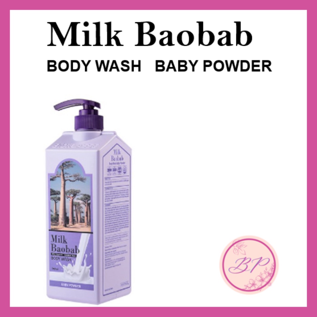 [Milk Baobab] Milk Baobab Body Wash Baby Powder /1000ml Shopee Malaysia