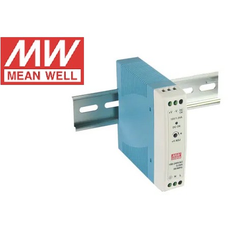 MEANWELL MDR-20-24 POWER SUPPLY 24W 24V 1A MEAN WELL MDR20-24 | Shopee ...