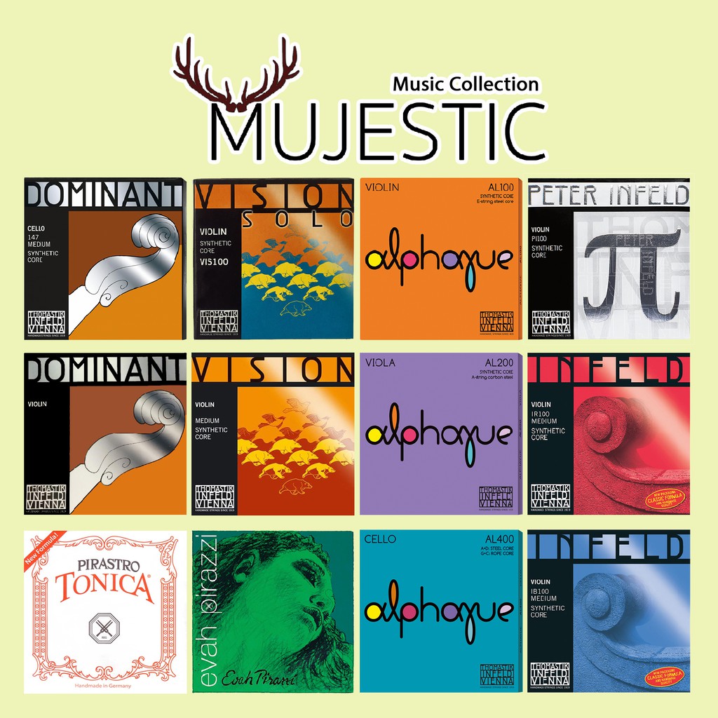 Strings for Musical Instruments Vioin, Viola, Cello Dominant