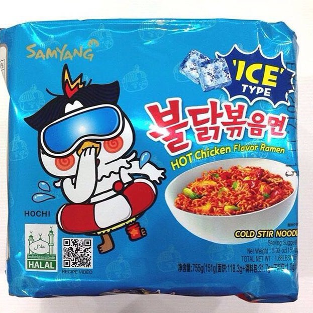 Samyang Hot Chicken Flavour Ramen - Cold Stir Noodle 151g (Pack of