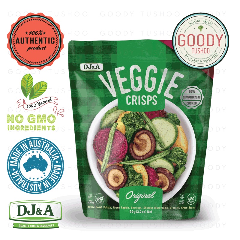 (XL Value Pack) DJ&A Veggie Crisps Original 250g (JUMBO PACK) Shopee