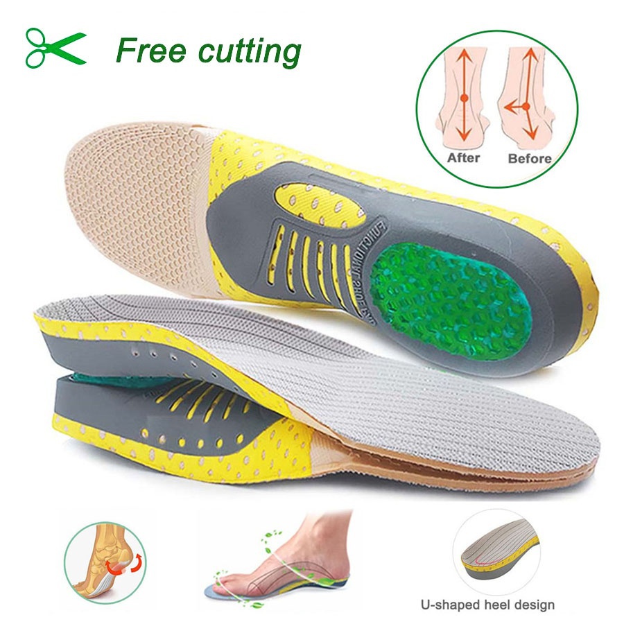 Unisex Orthopedic Insoles Orthotics Flat Foot Health Sole Pad for Shoes ...