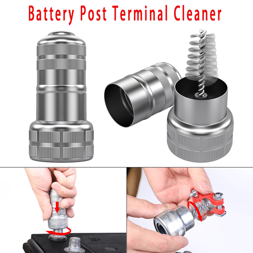 Car Wash Cleaning Battery Wire Brush Post Terminal Cable Cleaner Dirt