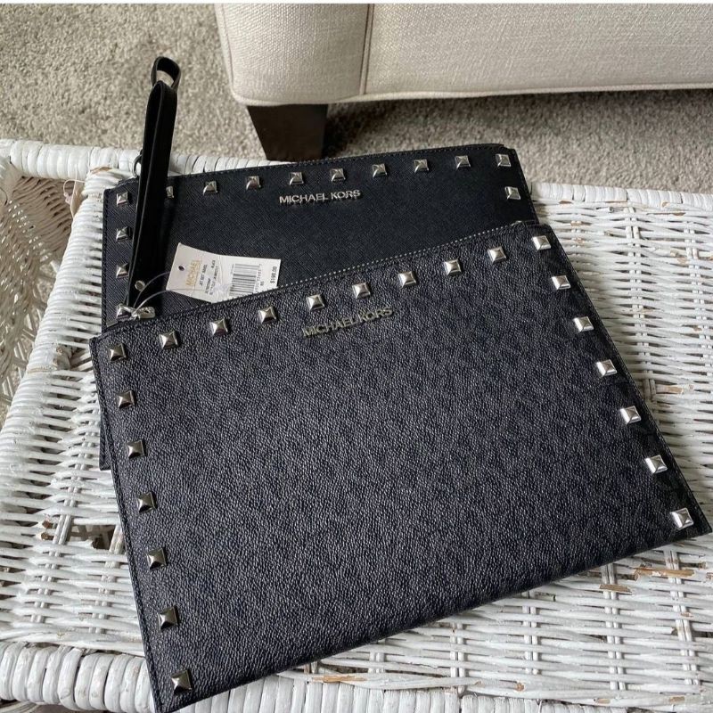 Michael Kors JST XL Clutch Wristlet Blk hotsell