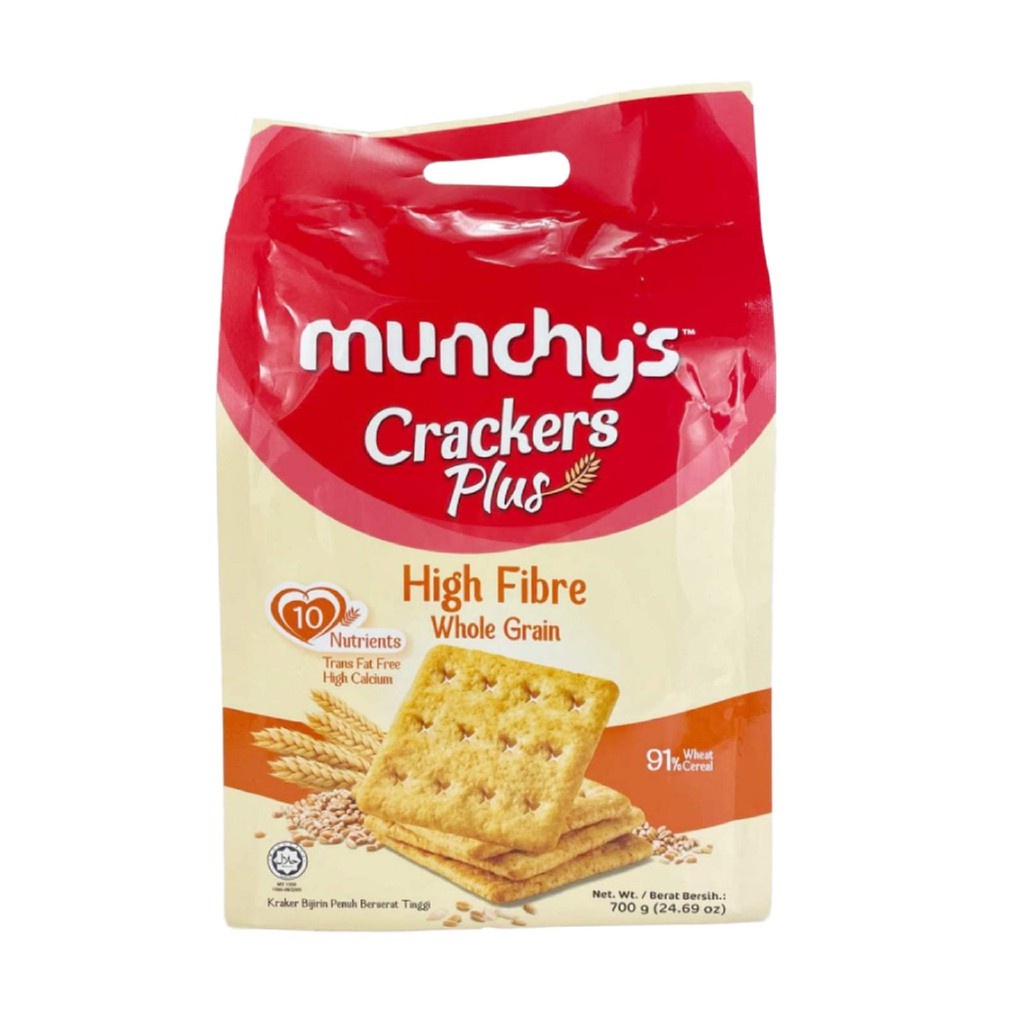 Munchy's Cracker Plus High Fiber Whole Grain 700g Shopee Malaysia