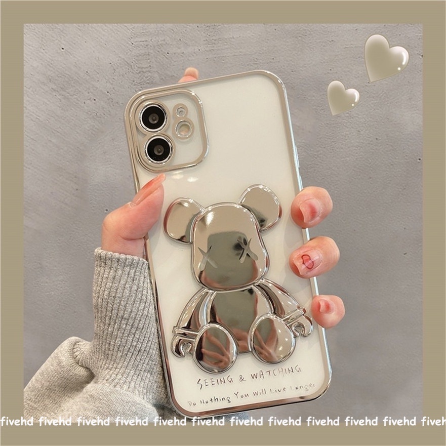 Ready Stock IPhone X XR Xs Max SE2020 8 7 Plus Case Electroplating Kaws