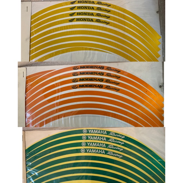 MOTOR RIM LINING STICKER YAMAHA/HONDA/MONDENAS | Shopee Malaysia