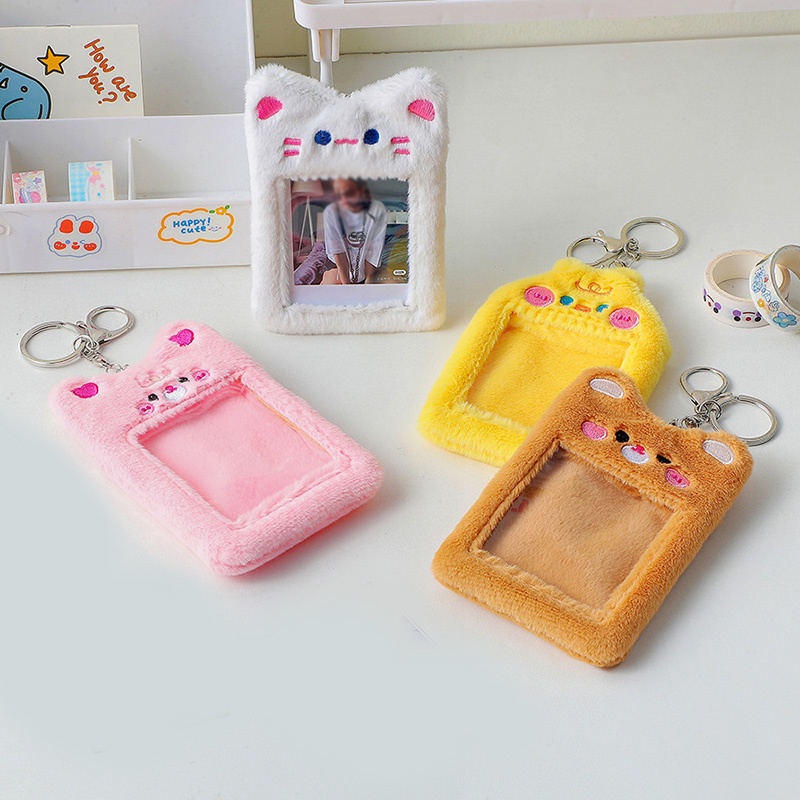 Keychain Protector Case ID Credit Photo Sleeve Card Holder Idol