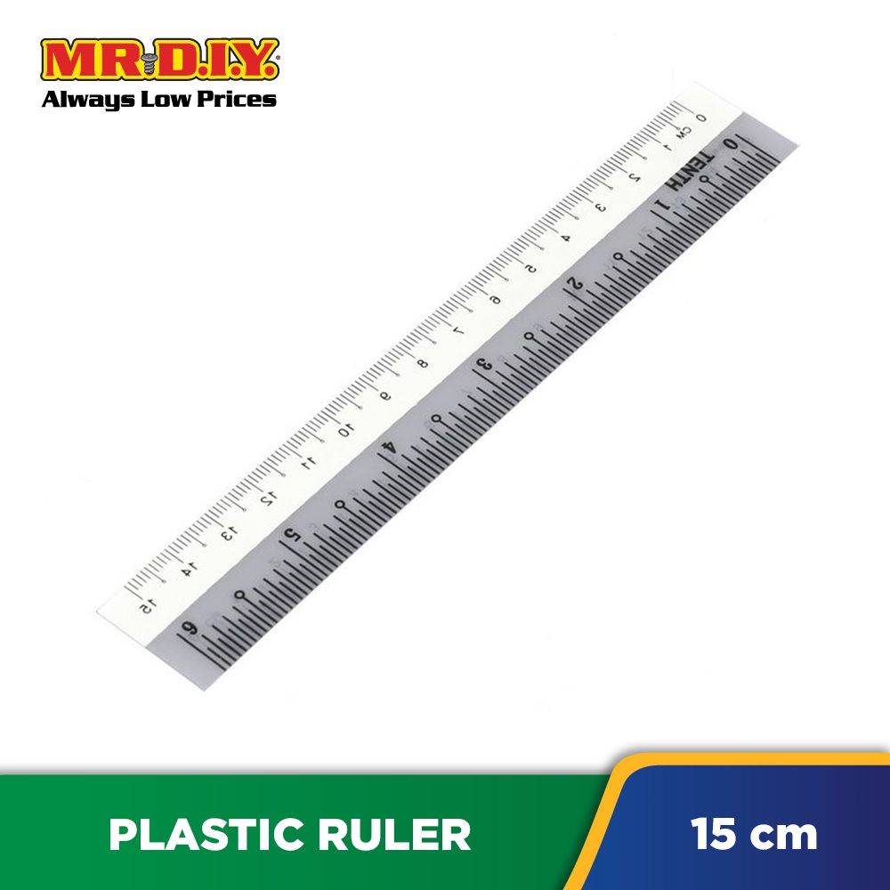 MR.DIY Dual-Colour Plastic Ruler (15cm) | Shopee Malaysia