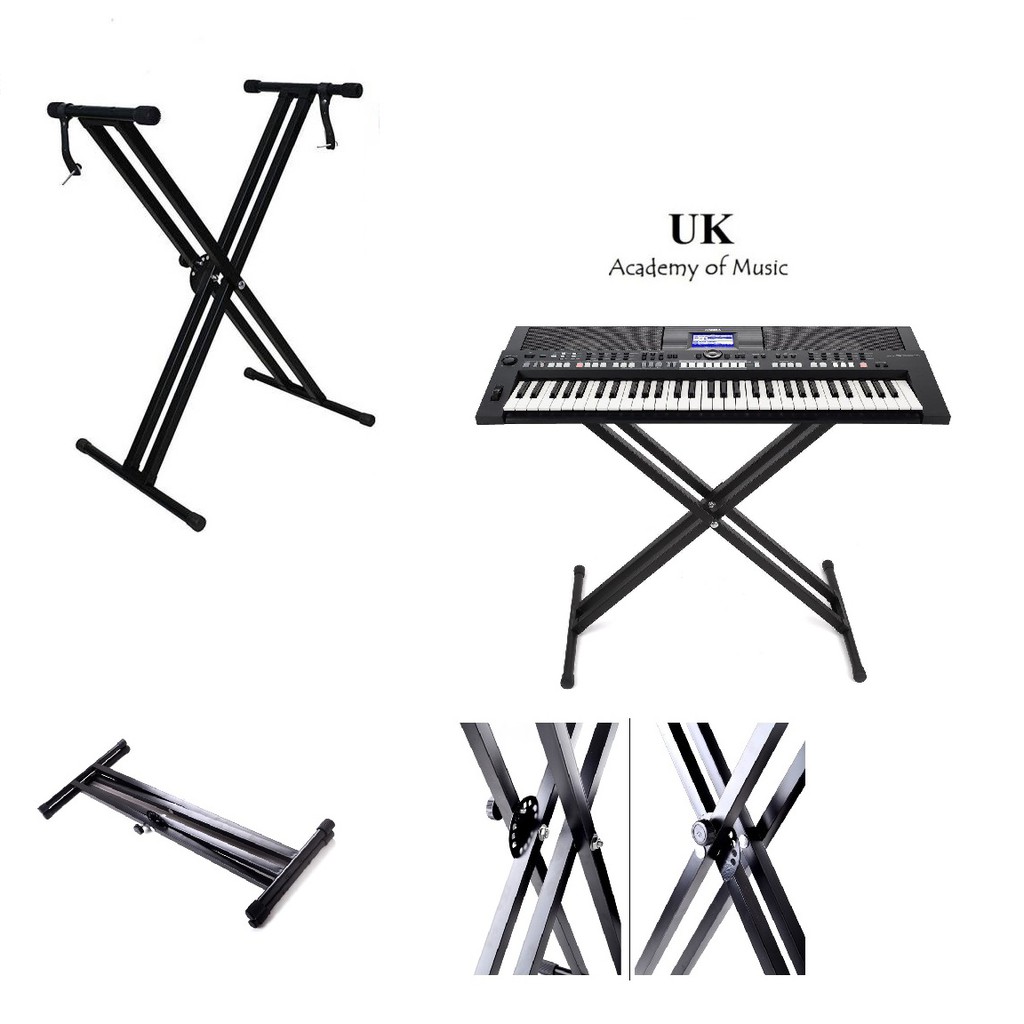 Keyboard Stand Ultimate Support IQ-3000 X-Style - Holds 300 Lbs, 9 ...
