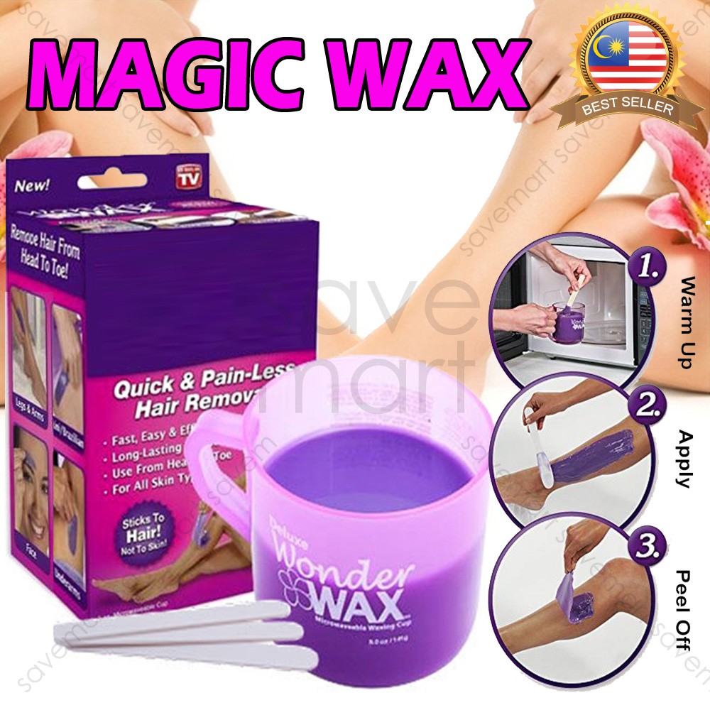 Magic Wax Microwavable Waxing Kit Painless Hair Removal Skin Care