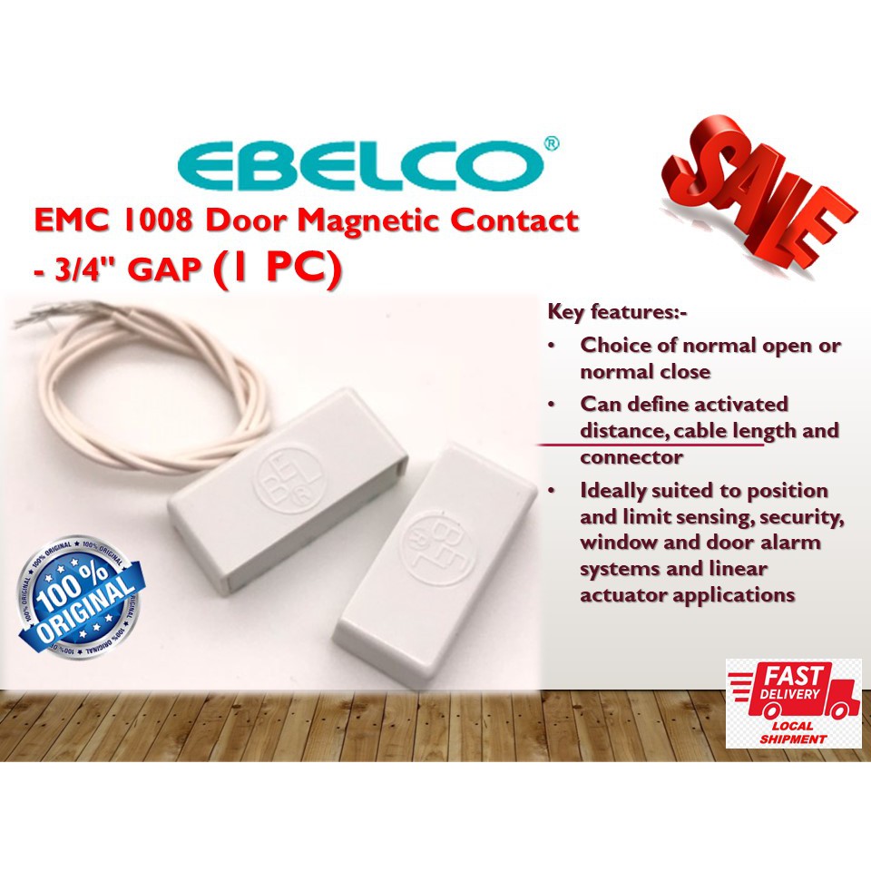 EBELCO EMC 1008 Alarm Magnetic Sensor / Door Sensor - 3/4