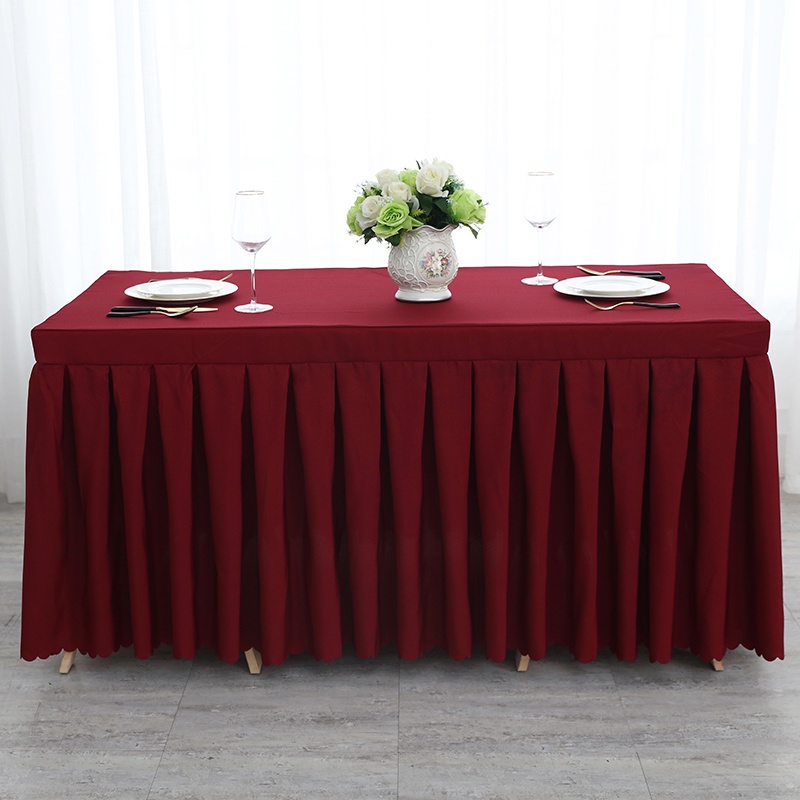 {TMH2089} [SUPERIOR QUALITY] FULL COVER - Alas Meja Banquet / Skirting ...