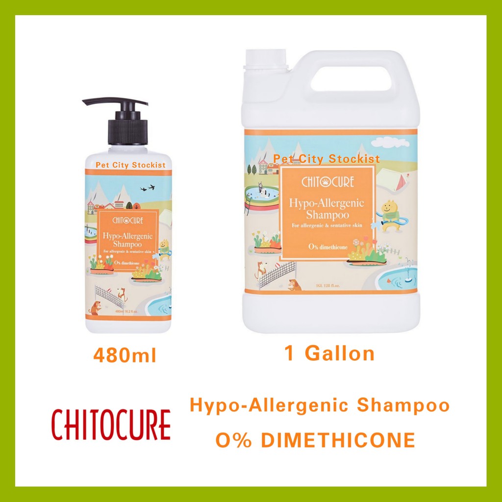 Chitocure Hypo Allergenic Shampoo for Dog Cat 480ml 1Gallon Shopee Malaysia