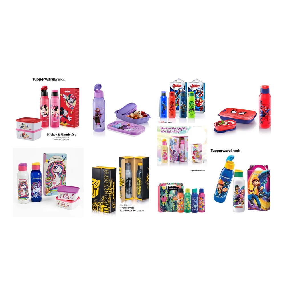 Tupperware Frozen/ Spiderman/ Avengers/ Mickey & Minnie/ Unicorn ...