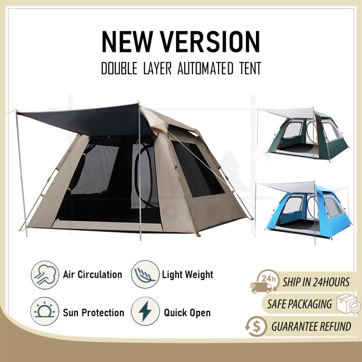 Auto Tent Camping Pop Up Tents Outdoor & Adventure Automatic Tent ...