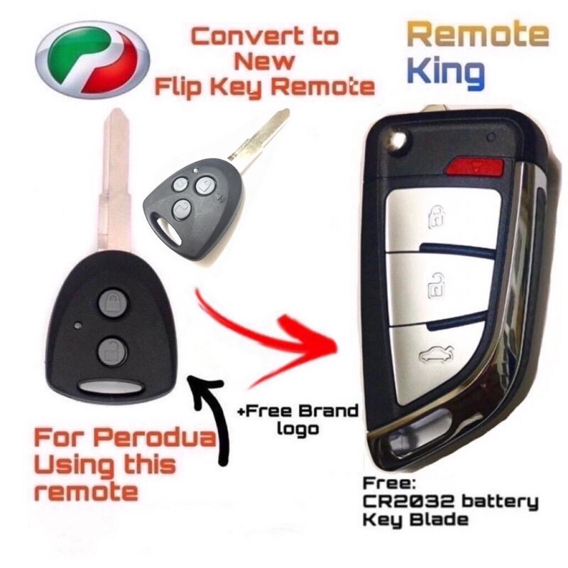 Perodua axia deals remote control battery