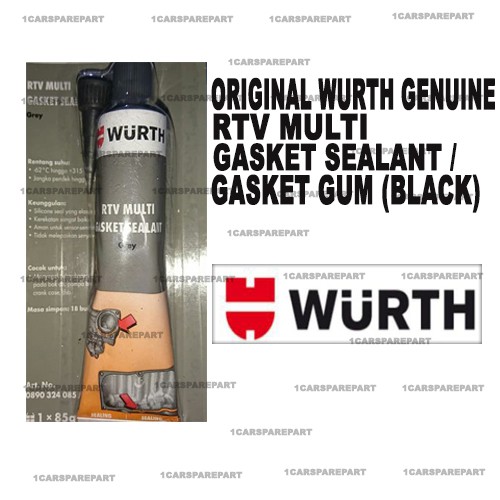 ORIGINAL WURTH GENUINE RTV MULTI GASKET SEALANT /GASKET GUM(BLACK