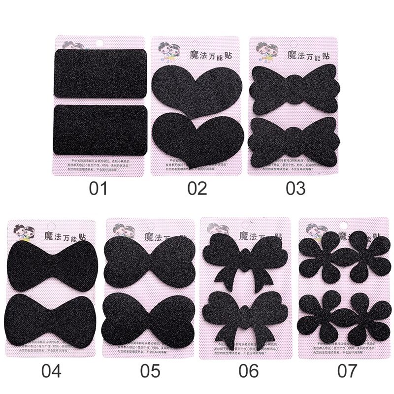 Black Hair Bangs Magic Paste Hair Sticker Bang Patch Stick | Shopee ...