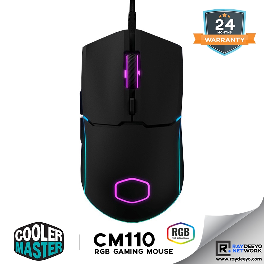 Cooler Master CM110 RGB Gaming Mouse [Lightweight/6000DPI/Ergonomic ...