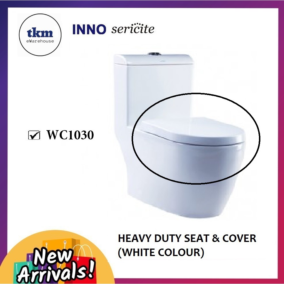INNO SERICITE HEAVY DUTY D SHAPE SOFT CLOSE CLOSING TOILET SEAT AND